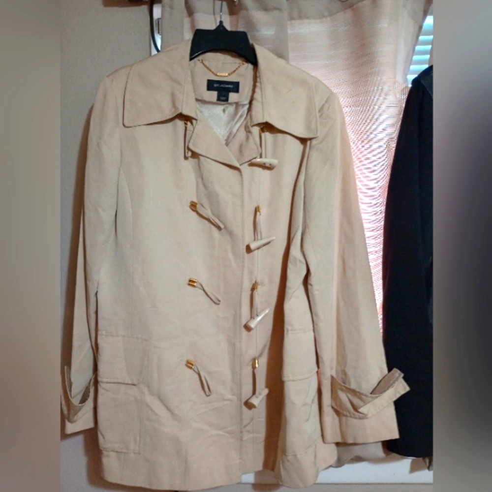 St.John Collection Gold Trench Coat
